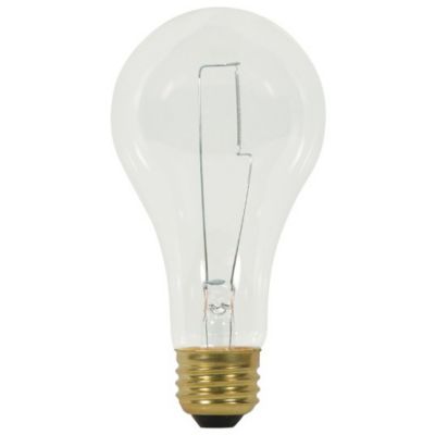 200W 120V A23 E26 Clear Bulb by SATCO Lighting - Starlight Lighting USA and Canada